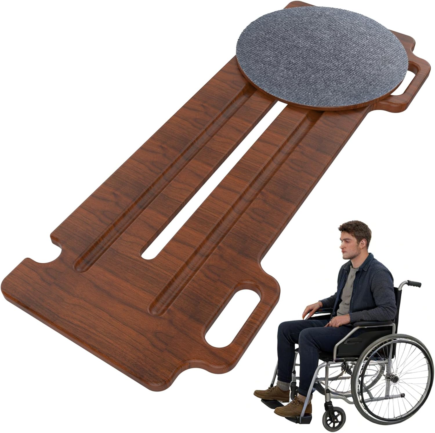 FleiSleep Transfer Board, Patient Slide Transfer Board for Wheelchair, Bed and Car, Mobility Aid for Elderly, Seniors & Disabled People