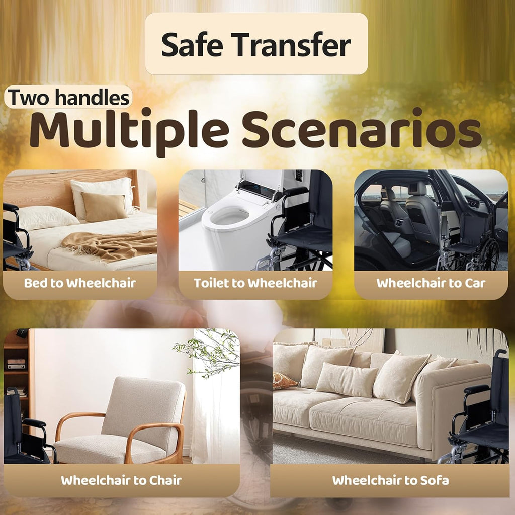 FleiSleep Transfer Board, Patient Slide Transfer Board for Wheelchair, Bed and Car, Mobility Aid for Elderly, Seniors & Disabled People