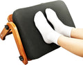 FleiSleep V-Shaped Under Desk Foot Rest Stool, Ergonomic Soft Cushioned Footrest for Office, Gaming & Home Working