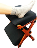 FleiSleep X-Shaped Under Desk Foot Rest Stool, Ergonomic Soft Cushioned Footrest for Office Desk, Home Gaming & Working