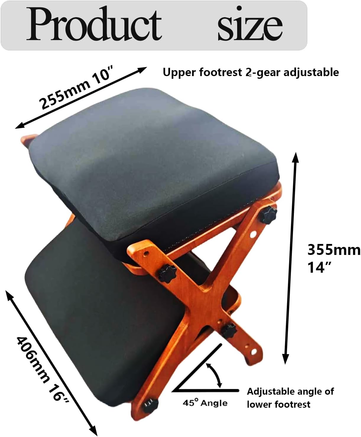 FleiSleep X-Shaped Under Desk Foot Rest Stool, Ergonomic Soft Cushioned Footrest for Office Desk, Home Gaming & Working