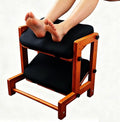 H-Shaped Under Desk Foot Rest Stool with Soft Cushion, Ergonomic Office Footrest for Home & Gaming