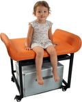 FleiSleep Anti-Slip Pet Stairs with Storage Drawers, Retractable Dog Ramp Seat for Bed & Sofa