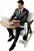 Auxiliary tray 360 ° rotating height adjustable rotating TV, computer desk, car five function auxiliary safety handle