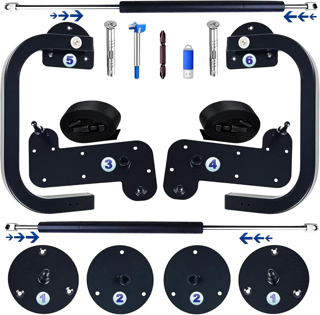 Create A Luxurious Bed Murphy Bed Hardware Kit, Hover in Mid Air Hydraulic Rod Gas Spring System