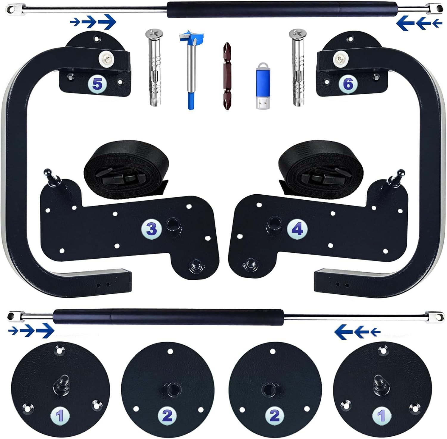 Create A Luxurious Bed Murphy Bed Hardware Kit, Hover in Mid Air Hydraulic Rod Gas Spring System